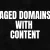 aged domains with content